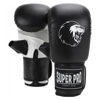 Super Pro Boxhandschuhe "Victor", XS, Schwarz-Weiß