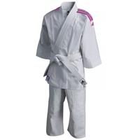 Adidas J200 Evolution Judo Anzug weiß/rosa