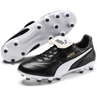 puma KING Top Gras Voetbalschoenen (FG) Zwart Wit