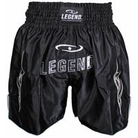 Legend Sports logo (kick)boksshort zilver 