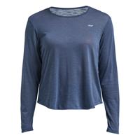 Sportshirt Transparente Langarm Damen Blau 