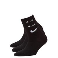 Nike Sneakersocken, 3er-Pack, Strick, schnelltrocknend, unifarben, für Herren, schwarz, XL