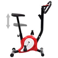 vidaXL Hometrainer met bandweerstand rood