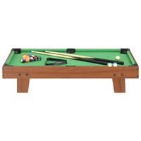 VidaXL Minipooltafel 3 Feet 92x52x19 Cm Bruin En Groen