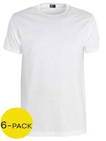 Alan Red T-shirt Derby 6-pack wit 6672-6