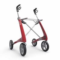 ByAcre Carbon Ultralight Komfort Rollator erdbeerrot
