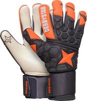 Derbystar APS Hexasoft Pro II Torwarthandschuhe inkl. Tasche orange/grau