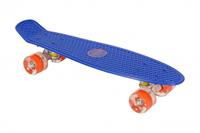 AMIGO Flip Ít skateboard met ledverlichting 55,5 cm blauw/oranje