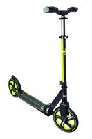 Muuwmi Scooter, Rollen 215 mm, 86-97 cm, T-Griff, großes Trittbrett, schwarz-grün, OneSize