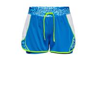 ONLY PLAY 2-in-1 sportshort blauw/limegroen