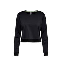 cropped sportsweater zwart