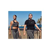 ONLY PLAY Curvy sport T-shirt zwart