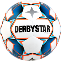 Derbystar Stratos TT Fußball weiß/blau/orange