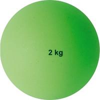 Sport-Thieme Stoßkugel aus Kunststoff, 2 kg, Grün, ø 114 mm