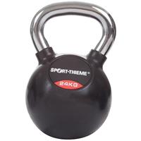 Sport-Thieme Kettlebell gummiert mit glattem Chrom-Griff, 24 kg