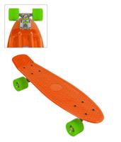 skateboard neon retro 56 cm oranje