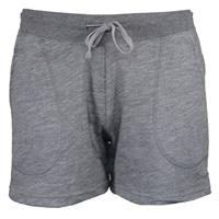 Dames - Kort Joggingshort - Midden grijs gemêleerd