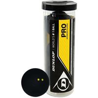 Dunlop Pro Squash Balls 3 Ball Tube