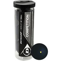 Dunlop Competition Squash Balls 3 Ball Tube