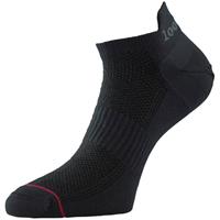 1000 Mile Socks 1000 Mile - Heren Ultieme Lage Dubbele Laag Vochtafvoerende Trainingssokken - Zwart