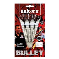 Unicorn Dartpfeile "Bullet Gary Anderson Steel Dart", 3er Pack, 24 g, rot