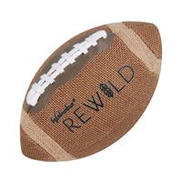 Waboba rugbybal Rewild 22,9 cm jute/rubber bruin