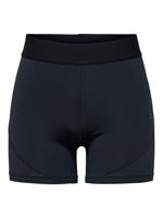 Naadloze Sportshorts Dames Zwart