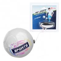 Toi-Toys voetbaltrainer Pro Sports 19 cm kunstleer wit