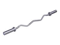 lifemaxx Olympic EZ Bar Curlstang - Geborsteld Staal - 120 cm