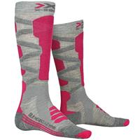 X-SOCKS Ski Silk Merino 4.0 Socken Damen grey melange/pink