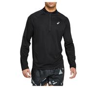 ASICS Langarmshirt "Icon", 1/2-Zip, reflektierend, Logo, für Herren, schwarz, L