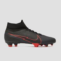 Mercurial superfly 7 pro fg voetbalschoenen zwart/rood Dames