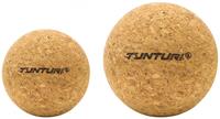 Tunturi massageballen 6,5 cm kurk bruin 2 stuks