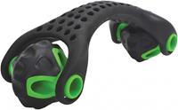 Mts Sportartikel Schildkröt 960150 - itness Massage Roller, Selbstmassage Roller, Körpermassageroller, Faszienroller, schwarz-grün, 2 Noppen-Rollen Ø 55mm,