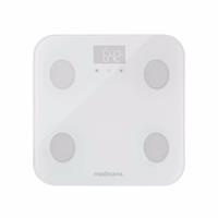 medisana BS 600 WiFi Körperanalysewaage Wägebereich (max.)=150kg Weiß Mit Bluetooth