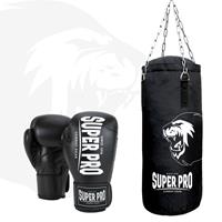 Super Pro Boxsack &raquo;Boxing Set Punch&laquo; (Set, mit Boxhandschuhen)