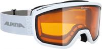 Alpina Scarabeo Small Skibrille DH Farbe: 111 white, Scheibe: DOUBLEFLEX HICON S2))