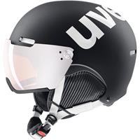 Uvex HLMT 500 Visor skihelm met vizier blauw/wit, 52-55 cm