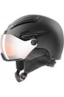 Uvex - Hlmt 600 Visor - Skihelm, zwart/grijs