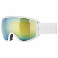 Uvex Topic FM sphere Skibrille Farbe: 1030 white mat, mirror orange/blue S2))