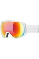 Uvex Topic FM sphere Skibrille Farbe: 1330 white mat, mirror rainbow/rose S3))