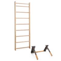 Sport-Thieme Sprossenwand mit Klimmzug-Dip-Stange, Sprossenwand 230x80 cm