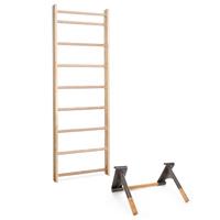 Sport-Thieme Sprossenwand mit Klimmzug-Dip-Stange, Sprossenwand 230x80 cm