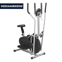 Crosstrainer met verstelbare stoel en hartslagmeting