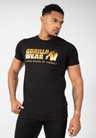 gorillawear Gorilla Wear Classic T-shirt - Zwart/Goud - M