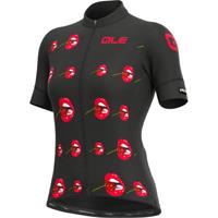 Alé Women's Graphics PRR Smile Summer Jersey SS21 - Schwarz/Gold