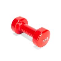 VirtuFit Vinyl Dumbbell Pro - 3 kg - Rood