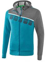 erima 5-C Trainingsjacke mit Kapuze oriental blue