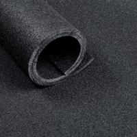 stockz Sportvloer mat van 2 m2 (100 x 200 cm) - Dikte 10 mm - Asfaltlook zwar