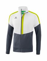 erima Squad Trainingsjacke white/slate grey/bio lime